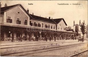 India, Indija; vasútállomás. Vasúti levelezőlapárusítás 531. / railway station (EK)