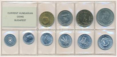 1985. 2f-20Ft (10xklf) érmés forgalmi sor fóliatokban T:UNC Adamo FO18