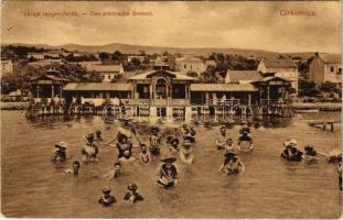 1912 Crikvenica, Cirkvenica; Városi tengeri fürdő / Städtische Seebad / beach (EK)