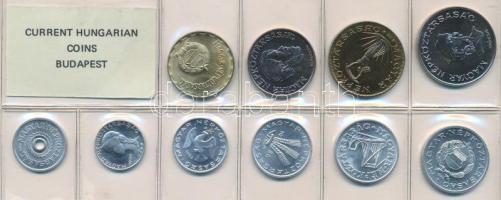 1986. 2f-20Ft (10xklf) érmés forgalmi sor fóliatokban T:UNC Adamo FO19