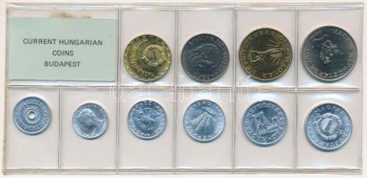 1987. 2f-20Ft (10xklf) érmés forgalmi sor fóliatokban T:UNC Adamo FO20