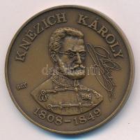 Bognár György (1944-) 1988. Knézich Károly 1808-1849 / Az Aradi Vértanúk emlékére - MÉE Gyöngyösi Csoport bronz emlékérem (42,5 mm) T:UNC  Adamo GS6