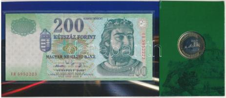 2009. 200Ft elsőnapi veret + 2006. 200Ft "FB" "Búcsú a 200Ft-os bankjegytől", so...