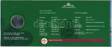 2009. 200Ft elsőnapi veret + 2006. 200Ft "FB" "Búcsú a 200Ft-os bankjegytől", so...
