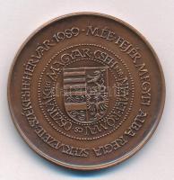 Fritz Mihály (1947-) 1989. "Albert király 1437-1439 / MÉE Székesfehérvár" bronz emlékérem ...