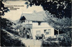 Szárazvám, Müllendorf bei Eisenstadt (Kismarton); Frommwalds Waldrestauration / Erdei vendéglő, étterem / forest restaurant (EK)