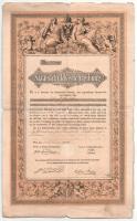 Ausztria / Bécs 1873. Államadóssági kötvény 200G-ről, szárazpecséttel, kézzel írt szöveggel T:VG