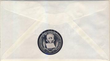 USA 1963. "John F. Kennedy" színezüst Ag emlékérem, érmés bélyeges borítékon, elsőnapi bél...