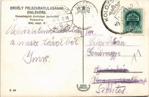 1940 Kolozsvár, Cluj; bevonulás / entry of the Hungarian troops + "1940 Kolozsvár visszatért&qu...