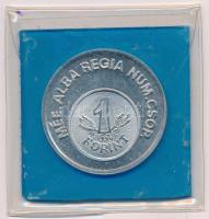 1986. MÉE ALBA REGIA NUM. CSOP. / 40 éves a forint - Székesfehérvár Al emlékérem tokban (40mm) T:AU Adamo SF6