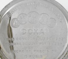 Doxa Anti-magnetique zsebóra, másodperc segédkörrel, sérült számlappal, működik, d: 43 mm