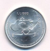 Szlovákia 1993. 100K Ag Nemzeti függetlenség T:UNC Slovakia 1993. 100 Korun Ag National Independence C:UNC Krause KM#16