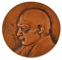 Vígh Tamás (1926-2010) 1976. Ady egyoldalas bronz plakett (81mm) T:UNC,AU