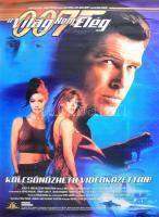 007 James Bond: A világ nem elég, filmplakát, főszereplők: Pierce Brosnan, Sophie Marceau, szakadt, foltos, gyűrődésnyomokkal, 95x67 cm