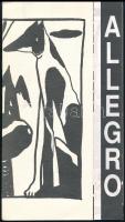 1993 Alegro. 93. október. Kulturális diáklap. 2. próbaszám. A borító El Kazovszkij illusztrációjával, kissé foltos borítóval, 16 p.