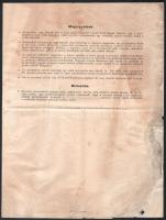 cca 1935 Utasítás a törv. védett Stühmer csokoládé automaták szerelésére és kezelésére vonatkozólag....
