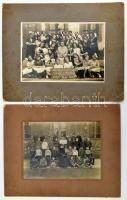 cca 1924-1927 4 db iskolai tablófotó, közte Ferenc József Téri Áll. Elemi Leányiskola 1926-1927, Köz...