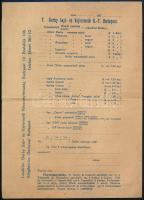 cca 1930 Derby Sajt- és Vajtermelő R.T. kinyítható, kétoldalas Válaszlevezőlap / Trappista , Emmantá...