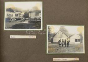 1927-1930 Családi fotóalbum kirándulás fotókkal, nagyrészt osztrák, és magyar helyszínekkel. Az oszt...