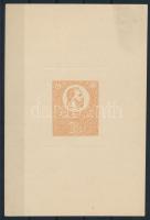 1921 50 éves a kőnyomatos bélyeg sárga emlékív privát essay / souvenir sheet