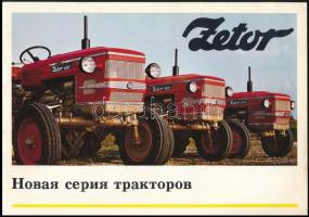 cca 1960-1970 Zetor orosz nyelvű traktor prospektus.