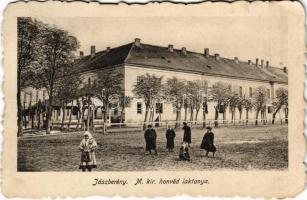 1918 Jászberény, M. kir. honvéd laktanya. Novotha A. kiadása (EK)