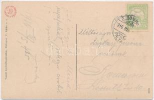 1916 Dombóvár, Eszterházy utca. Vasúti levelezőlapárusítás