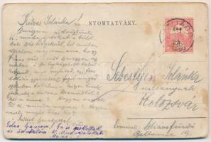 1911 Szliács, Sliac; Gyógyfürdő és környéke. Kemény hátú leporellolap 12 képpel / spa and its surron...