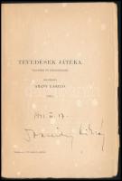 Shakespeare, William: Tévedések játéka. Vígjáték öt felvonásban. Ford.: Arany László. hn.én., nyn., 87 p. Papírkötés, felvágatlan lapokkal.   Domahidy Miklós névbejegyzésével, dátumozásával (1943. VI. 17.) = Domahidy Miklós (1922-2008) író, forgatókönyvíró, borász?