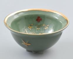 cca 1940, Mandzsukuo, Szakés csésze. Japán légierő, Mandzsukuoban szolgáló pilóta, festett porcelán,...