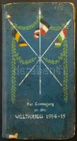 vászon kötésű 144 férőhelyes festett, szecessziós, zászlós I. vháborús albumban 144 db 1945 előtti k...