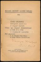 Szabó Dezső: Erdély alkalmából. A szerző, Szabó Dezső (1879-1945) író, kritikus, publicista által DE...
