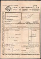 1946 Bp., Shell kőolaj rt. fejléces számlája