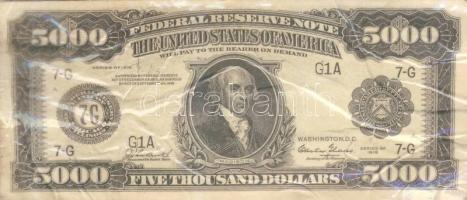 USA/Federal Reserve Note 1918. 5000$ facsimile