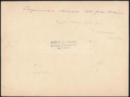 1931 Bp., Sipőcz Jenő (1878-1937), Budapest polgármesterének hivatali eskütétele, mellette Ripka Fer...