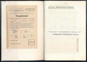 1988 Pilisi Parkerdő túranapló XIII. Kerület Természetbarát Szövetség, leírással és bejegyzésekkel