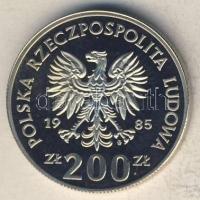 Lengyelország 1985. 200Zl próba! "Labdarúgó VB" T:BU Csak 500db! RR!!