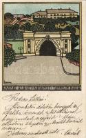 Budapest Budai alagút Ungarische Wekstätte litho s: Földes