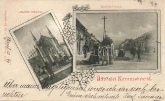 1899 Karansebes with synagogue (EK)