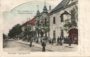 Gyöngyös városháza és Pannónia Vendéglő