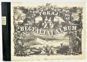 Tokaj-Hegyaljai album. Kiadja a Tokaj-Hegyaljai Bormívelő Egyesület és Elnöke Báró Vay Miklós. Szerk.: Dr. Szabó József, Török István. Bp.,1984, ÁKV. Magyar, angol, francia és német nyelven.1867-es Emich Gusztáv kiadvány reprint kiadása. Kiadói félműbőr-kötés, kopott borítóval.