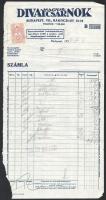 1937 Magyar Divatcsarnok számlák, 2 db