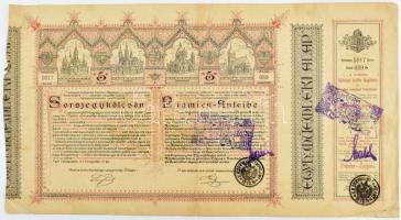 1914. "Budapest Székesfőváros" 4 1/2%-os Kötelezvény bemutatóra 2400K-ról két nyelven, szá...