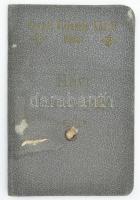 1918 Kassai Villamos Közúti Vasút fényképes bérletigazolvány havi bélyegekkel / Kassa, Kosice tram s...