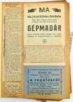 cca 1912-60 Hefty Frigyes (1894-1965) I. világháborús katonai repülő pilóta sajtó albuma, saját kezű...