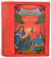 1915 Tolnai Világlapja, fél évfolyam, XV. évf. 27.-52. sz. (1915.VII.1-XII.23.). Rengeteg I. világháborús fotóval, illusztrációval és írással. Szecessziós, festett egászvászon kötésben, borítón és gerincen apró kopásnyomokkal, első lapon kisebb sérüléssel, első néhány lap szélén kisebb folttal, máskülönben jó állapotban.