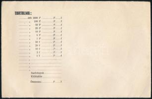 cca 1930 2 db pengős fizetési boríték