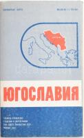 1983 Jugoszlávia térképe jó állapotban