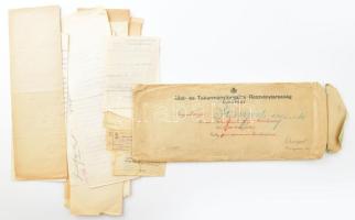 cca 1930 Fonyód-Bélatelep Gally-villa felújítási dokumentumok, 20 db
