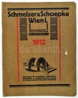 cca 1910 Schmelzer & Schoepke Wien képes termékbemutató 28p. Kályhák és építőipari gépek